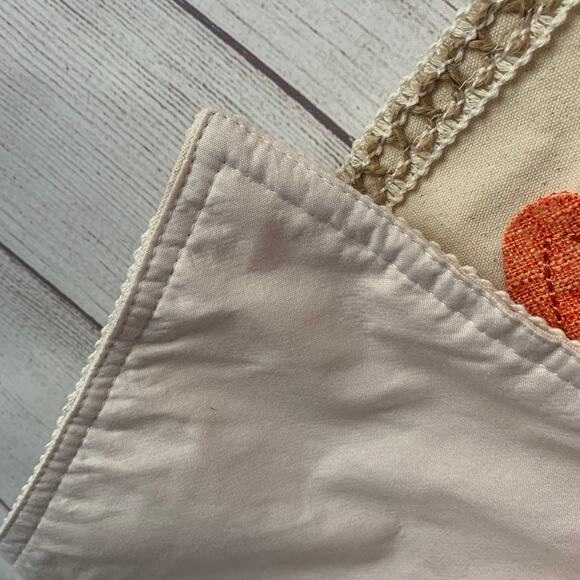 House & Garden Easter Carrot Table Runner Green Ribbon Leaves 14x48 - Picture 6 of 14